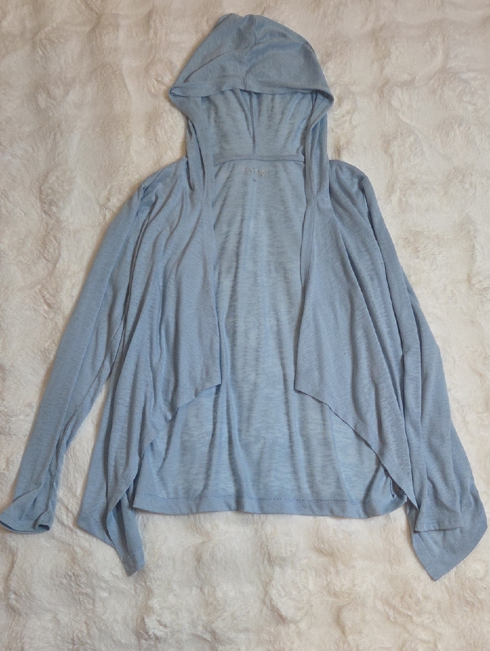 Wildfox Pale Blue Hooded Cardigan